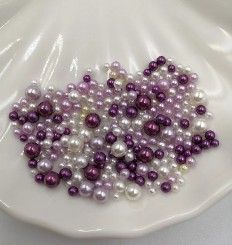 Mix Purple 2/3/4/5 мм Мульти Размеры вариант случайная смесь цветов круглые без отверстия машина бусины для изготовления ювелирных изделий ткань аксессуары для рукоделия 10g - Цвет: Mix Purple