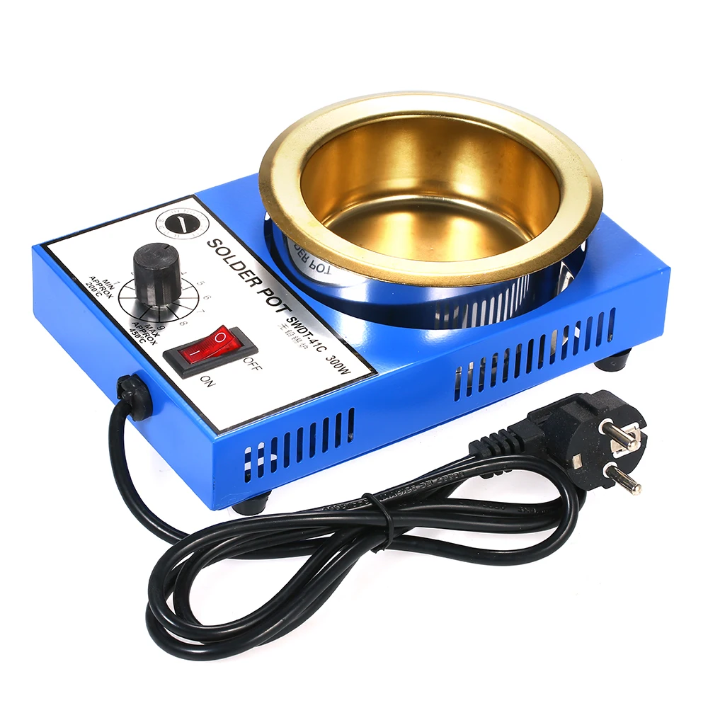 220V 300W припоя горшок плавильная печь для олова терморегуляция Пайка и Распайка