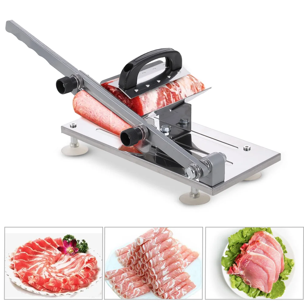 

Automatic Feed Meat Lamb Slicer Home Manual Meat Machine Commercial Fat Cattle Mutton Roll Frozen Meat Grinder Planing Machine