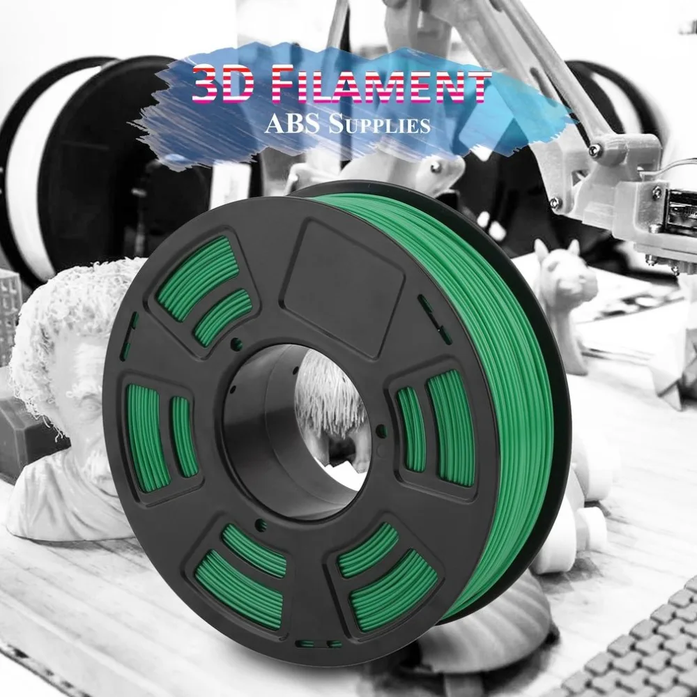ABS Filament 3D Printer Printing Material Supplies Roll Suitable For 3D Printing Pen 3D Printer One Roll 1KG 1.75mm