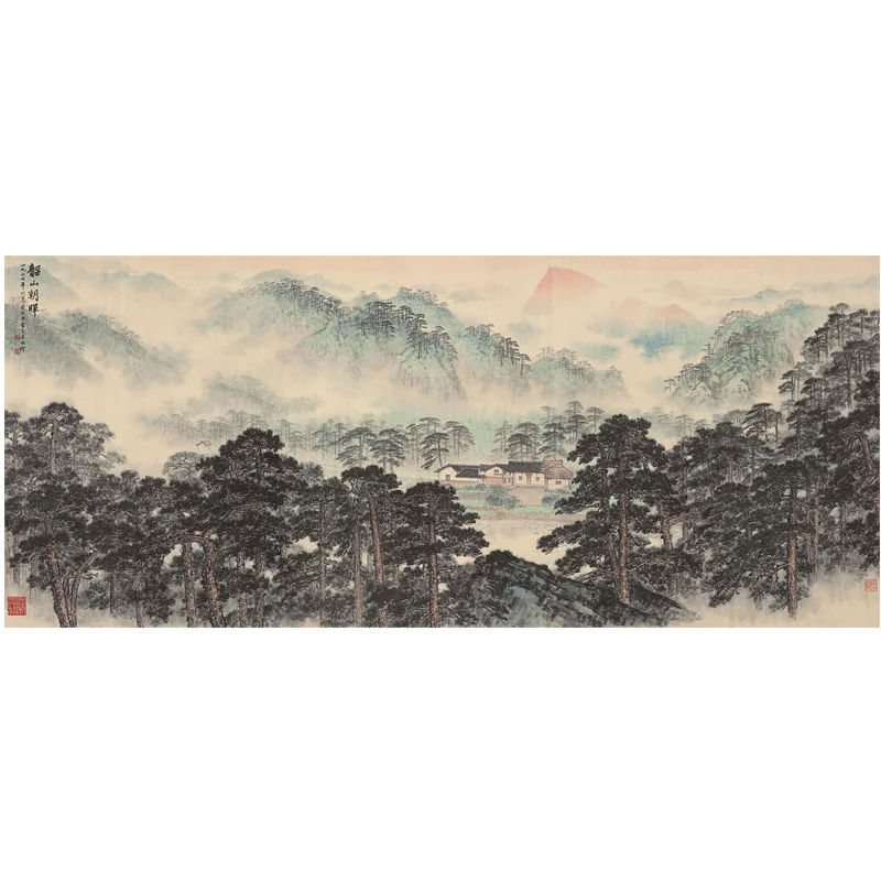 

Painting Core Customizable Significantly Decorative Painting Guest Library Song Wenzhi Shaoshan Zhaohui Hotel Lobby Banner Lands