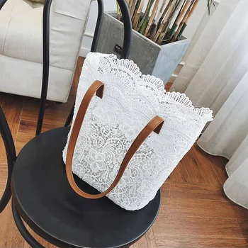 

2018 Women Messenger Bag Single Strap Shoulder Bag Lady Lace Crossbody Bags Lady Handbag White