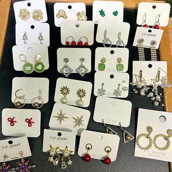 

30 Paris/lot fashion classical mix random style alloy women earring lot jewelry wholesale 201104-71