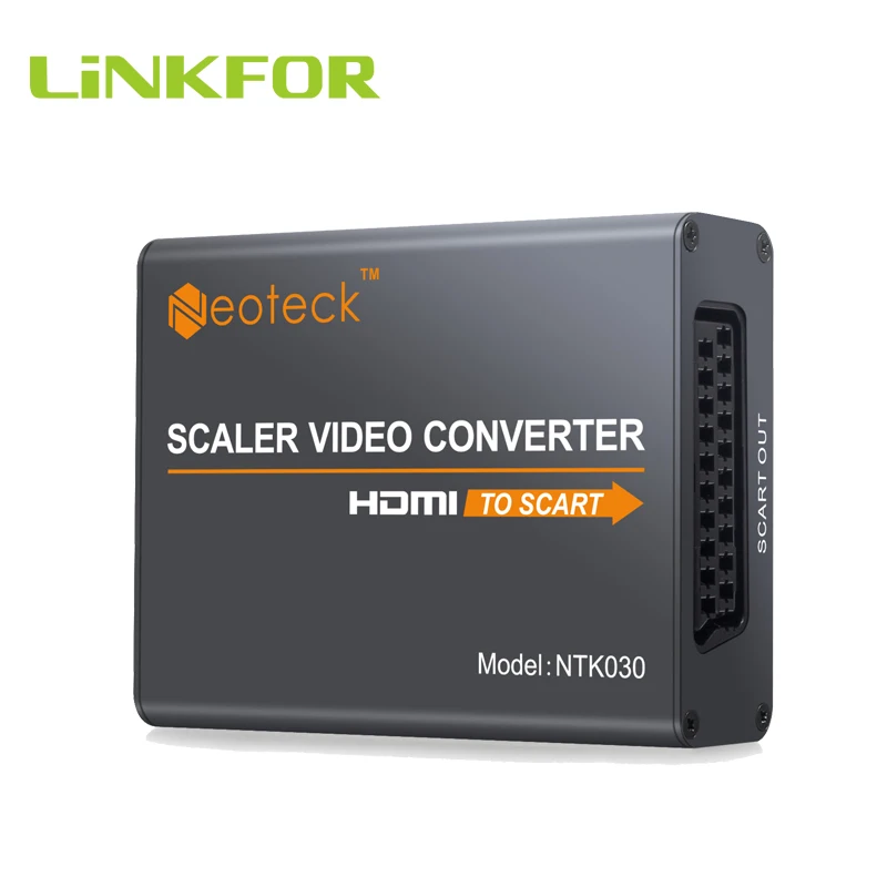 LiNKFOR из алюминиевого сплава HDMI в конвертер/переходник в scart 1080P Композитный HD видео стерео аудио адаптер переходник HDMI-scart для ТВ DVD SKY HD