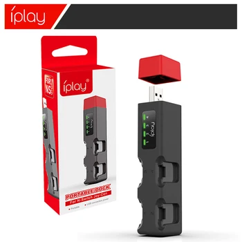

For N-Switch Joy-Con Charger Portable Mini USB four charge NS JoyCon left and right small handle seat charging base charger Dock