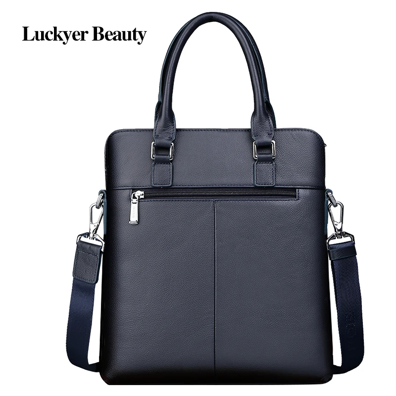 LUCKYER BEAUTY, мужская сумка, портфель, кожа, А4, сумка-мессенджер, сумочка, кошельки, работа из натуральной кожи