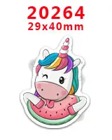 20264 30 шт плоское украшение из смолы лента Единорог смолы pr20108 - Цвет: 20264