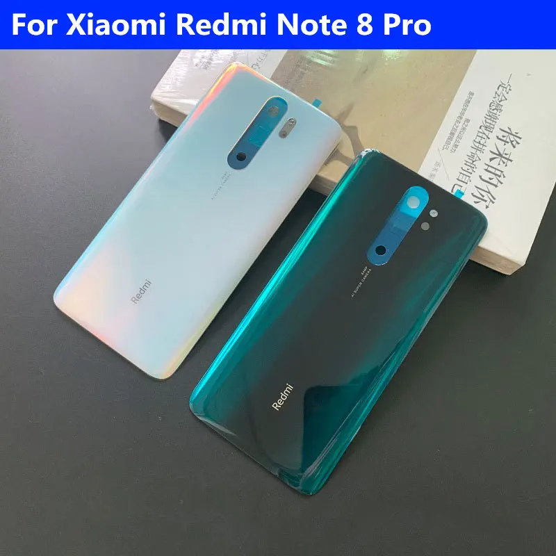 Оригинальный чехол из закаленного стекла для Redmi Note 8 задняя крышка аккумулятора