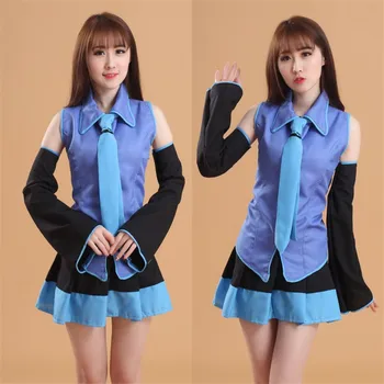 

Full Set Vocaloid Cosplay Hatsune Miku Cosplay Costume outfits Anime Halloween Costumes Maid outfit MIKU Cute student clothes