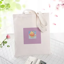 Фиолетовая серия сумки холщовая хозяйственная сумка с пользовательским принтом текстовый логотип DIY сумка-тоут ежедневное использование экологическая многоразовая утилизация