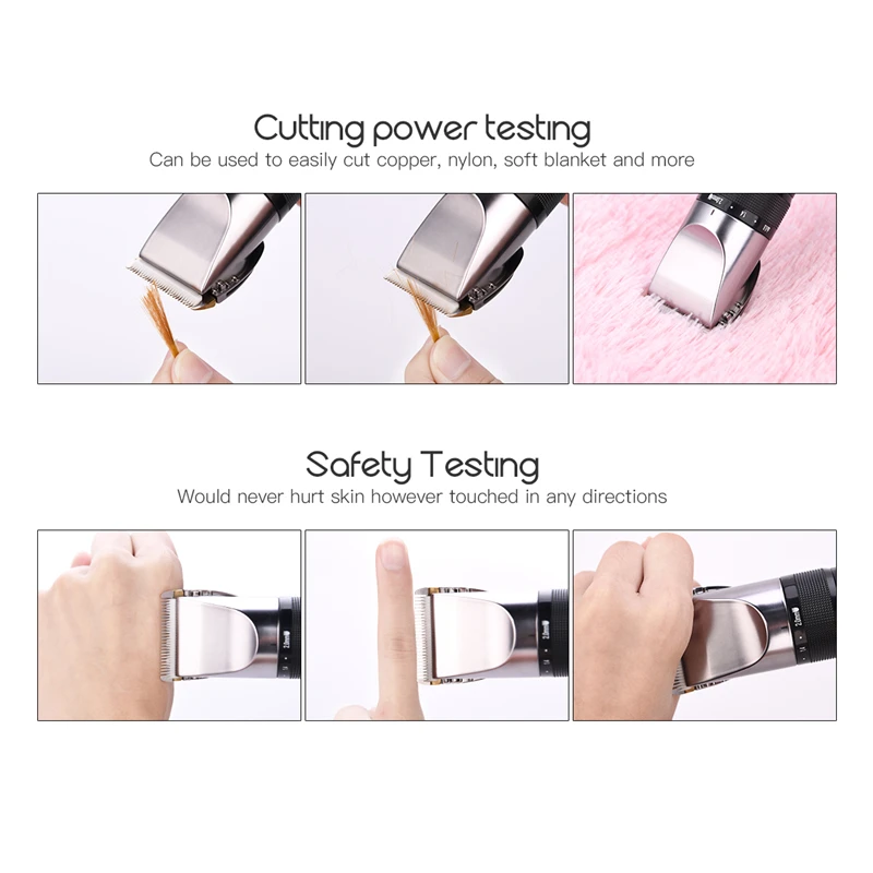 Portable Adjustable Men's Haircut Electric Cutter Machine Super Quiet Titanium Blade Grooming Trimm