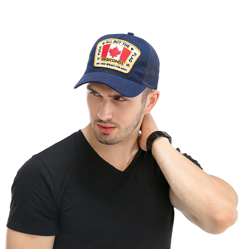 

on SaleDSQICOND2 Maple Leaf Mesh Baseball Cap DSQ2 Letters High Quality Men Women Cap Custom Design ICON Logo Cap Bonnet Homme D