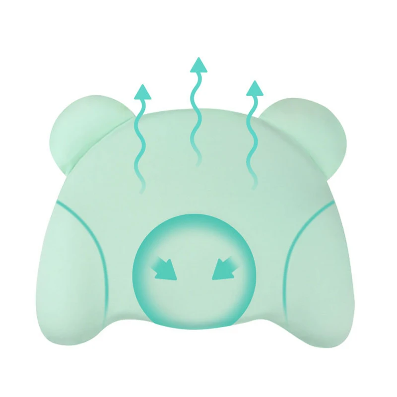 Infant Support Cushion Pad Newborn Baby cute Pillow Support Cushion Flat Head Shaping Memory Foam YKX008