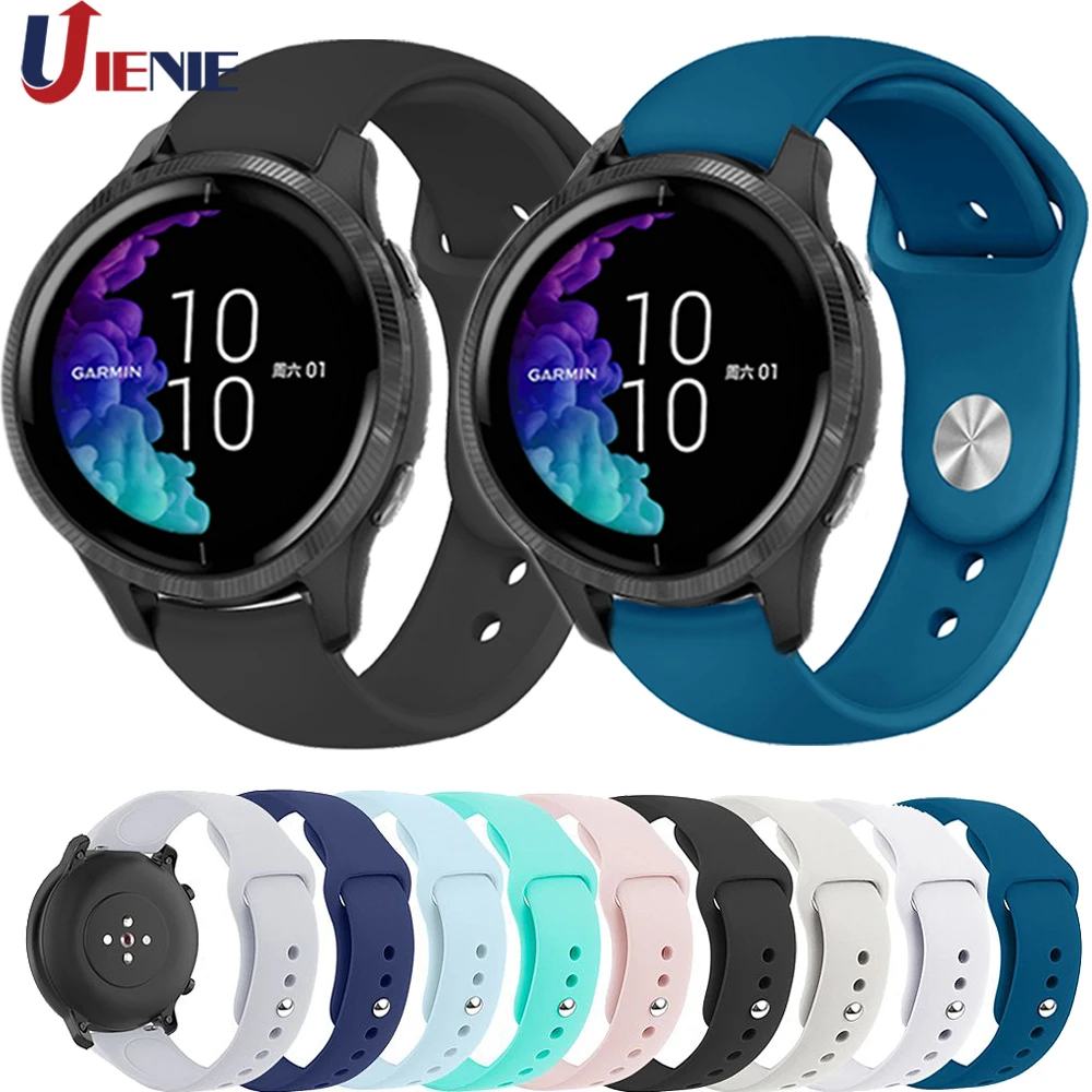 20 мм силиконовый ремешок для часов Garmin Venu/GarminMove 3 Luxe Style/Vivoactive Смарт часы браслет