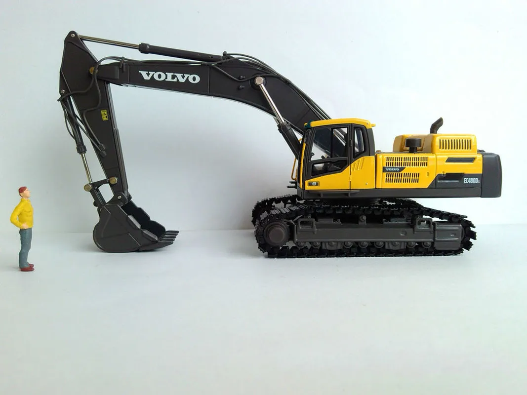 Цвет: желтый 1: 50 оригинальная модель экскаватора EC480D - Цвет: Цвет: желтый