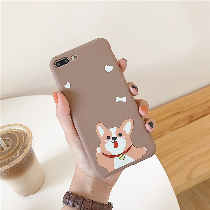 Чехол с единорогом для iPhone 7 Minnie Puppy Dog, мягкий силиконовый 3D игрушечный чехол для iPhone 6 6s 7 8 Plus X XR XS 11 Pro Max Coque Funda - Цвет: Say Hi Only