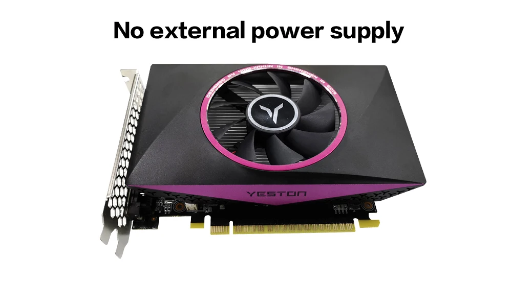 Yeston GeForce GTX 1050Ti GPU 4 ГБ GDDR5 128 бит игровой настольный компьютер ПК видеокарты Ti поддержка DVI-D/HDMI