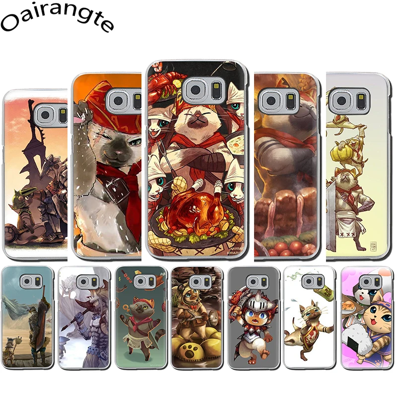 Жесткий чехол Monster Hunter Для Samsung S6 S7 Edge S8 S9 S10 Plus S10e Note 8 9 10 M10 M20 M30 M40 | Мобильные