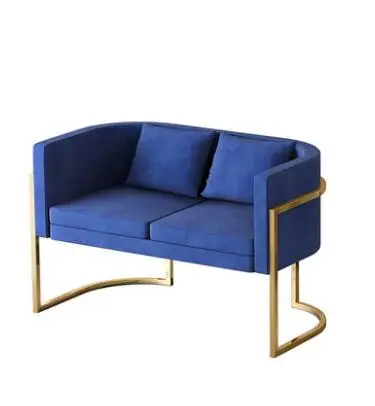 Office clothing store USES small sofa contracted modern beauty salon Nordic ins style web celebrity tie yi leisure sofa - Цвет: 8