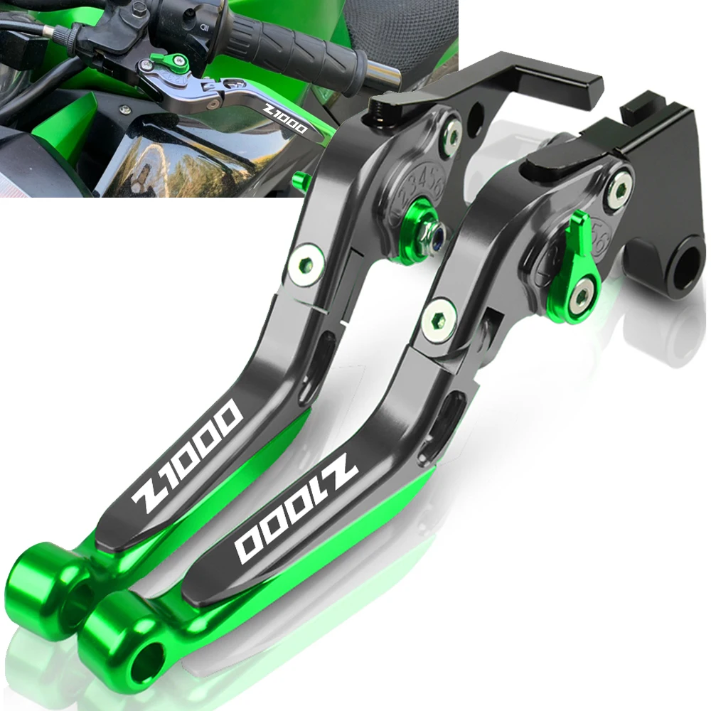 

Motorcycle Accessories CNC Extendable Brake Clutch Levers Handle Brakes Lever Z1000 FOR Kawasaki Z1000 2017 2018 2019 2020 2021