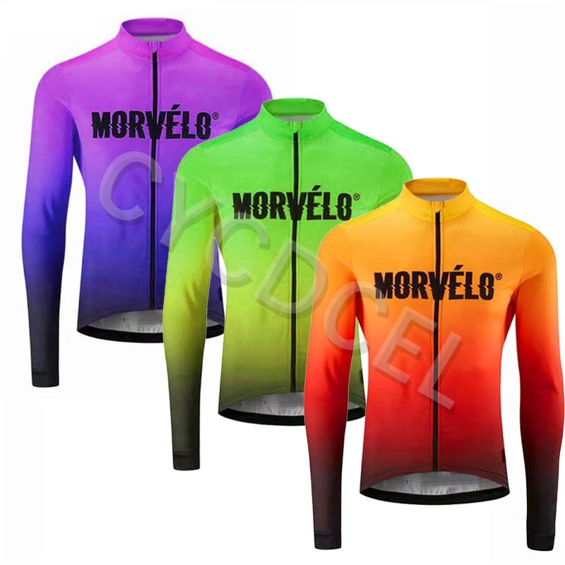 Morvelo Весенняя дышащая велосипедная одежда, одежда для велоспорта, одежда для горного велосипеда с длинным рукавом, Майо Ropa Ciclismo