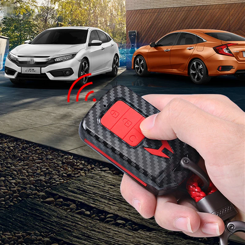 Углеродное волокно ключа автомобиля обложка чехол для Honda Vezel city civic Джаз BRV BR-V вариабельности сердечного ритма цивик аккорд EX EXL Crv Crz HRV CRV ПИЛОТ