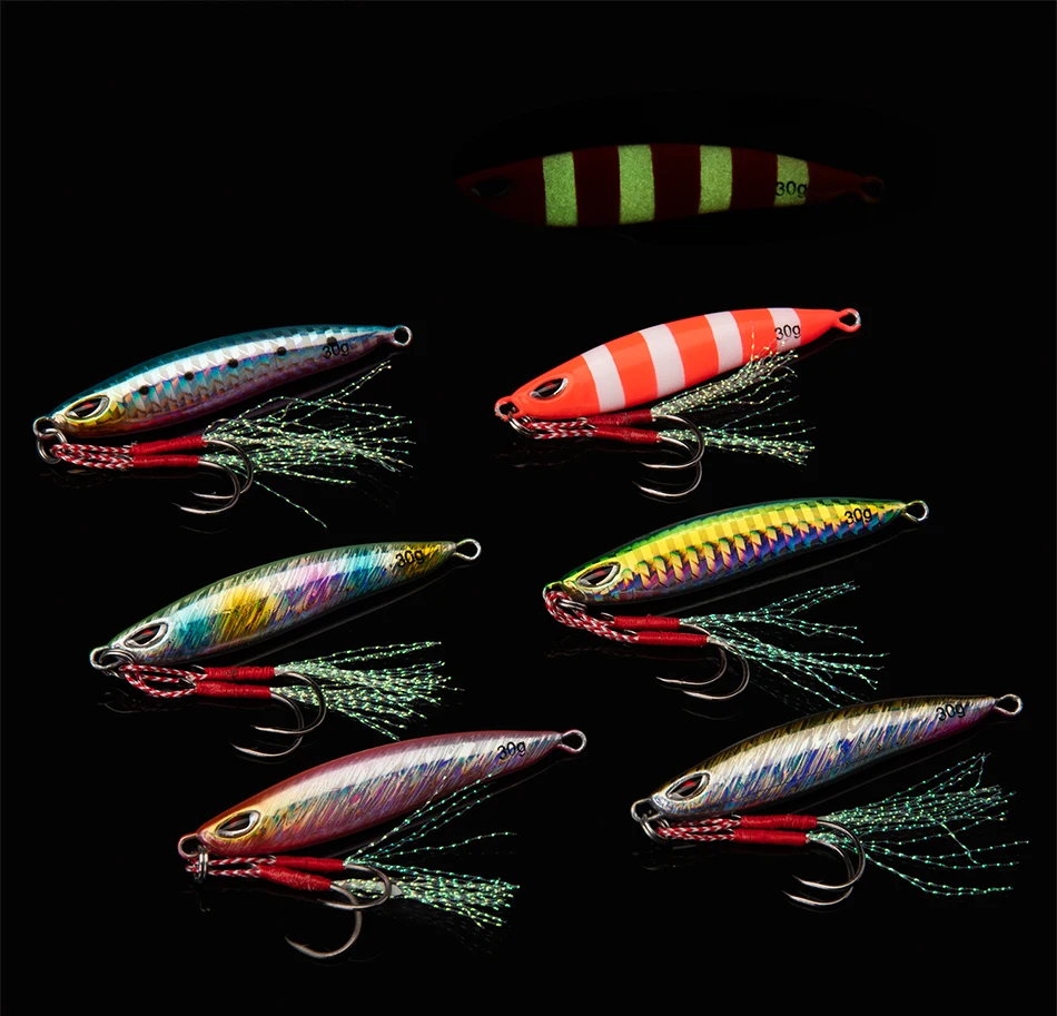 jig metal fishing lure jigging artificial bait 20g 30g fishing wobbler for sea bass freshwater saltwater fishing (3)