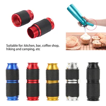 

5 PCS/Lot Portable Whipped Cream Cracker Dispenser Mini Rubber Grip Safe Gas Canister Dispenser Whipping Cream Dessert Tools