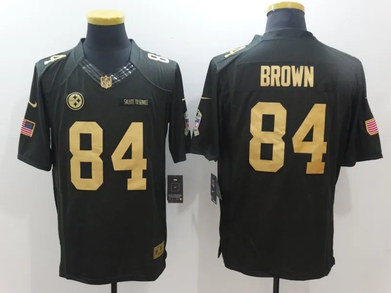 COLOR AS PHOTO SHOWN Стилизованный, Питтсбург s Antonio коричневый Le'Veon Bell Ben Roethlisberger Раш для мужчин Джерси - Цвет: COLOR AS PHOTO SHOWN