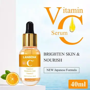 

FOR LANBENA VC Whitening Serum Essential Oils Essence Remover Speckle Fade Dark Spots Brighten Nourishing Skin Care 40ml