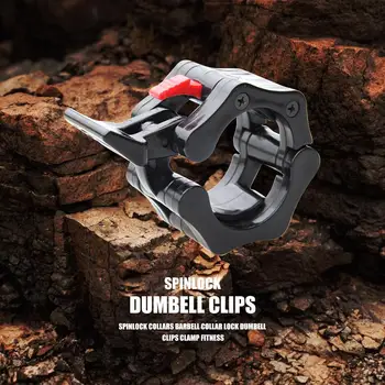 

Spinlock Collars Barbell Collar Lock Dumbell Clips Clamp Weight Lifting Bar Gym Dumbbell Fitness Body Building