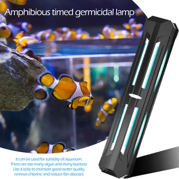 

Fish Tank UV Portable Lamp Waterproof Timing LED Sterilizing Disinfection Protection Household Bactericidal Lights