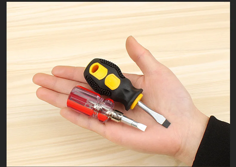 Мини-отвертка phillips и шлицевая ручка, шлицевая отвертка, двойной конец, разборная Магнитная шубка, легко сцепление