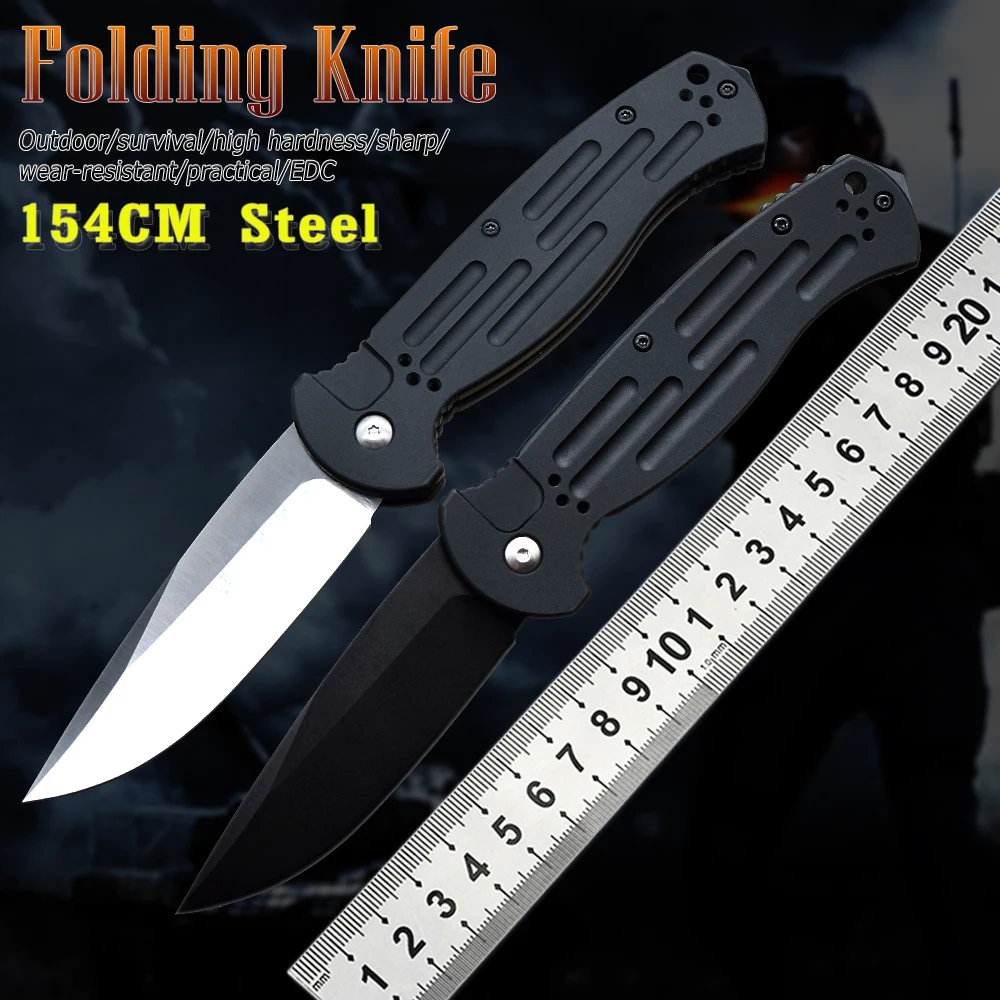 

New 9051 Folding Knife Outdoor Tactical T6 Aluminum Handle 154cm Blade Pocket Survival Hunting Hiking Multifunction Knife EDC