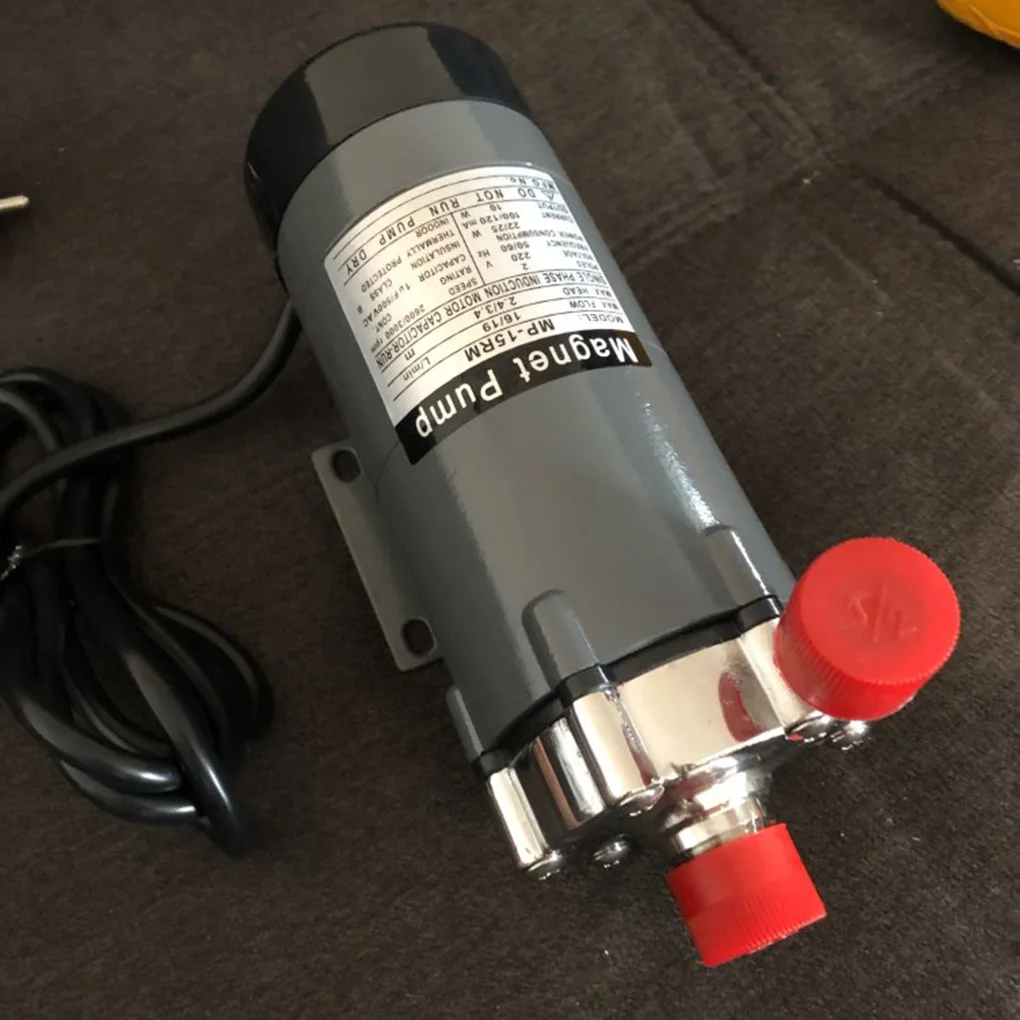 Homebrew пивной насос MP-15R нержавеющая сталь передний привод воды пивоварня пивоварения высокий измеритель температуры в насосе США/ЕС Plug
