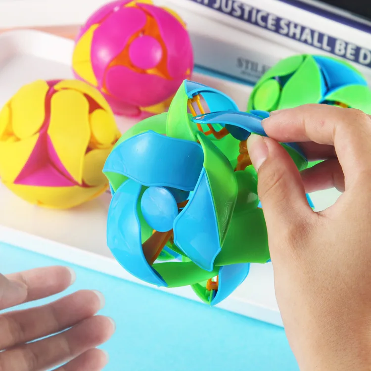 Креативная декомпрессионная развивающая игрушка для взрослых и детей, ручная работа, bian se qiu, растяжка, трансформация, магический двухцветный шар, Gif