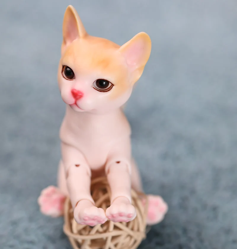 1/8 BJD кукла мини милый питомец кошка BJD/SD смола фигурка кукла модель игрушка подарок. В комплект не входит одежда, обувь, парик A0111ZuzuNyangcat
