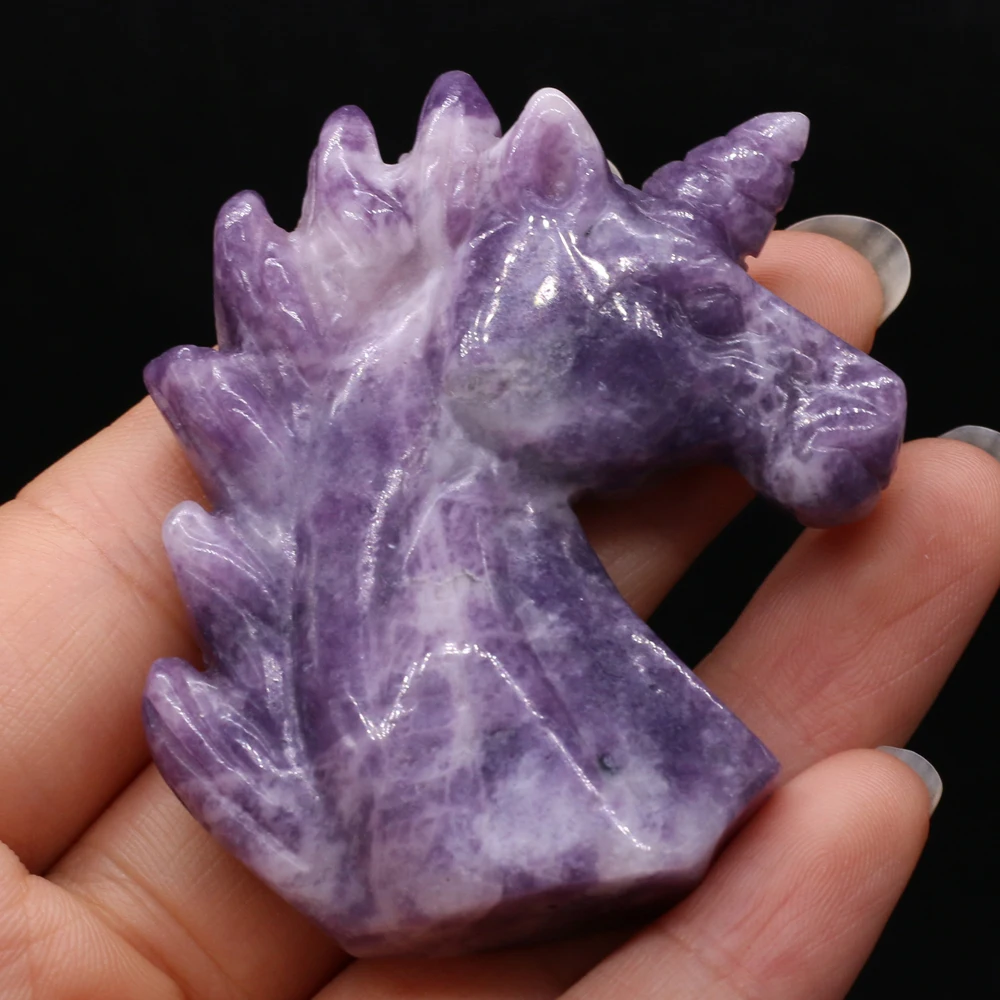Hot Selling Natural Fashion Stone Ornaments Horse Shape DIY for Making Jewelry Accessories 28x38-30x40mm