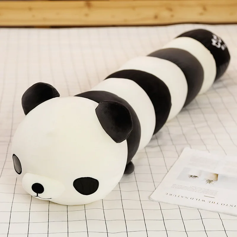 

cartoon turned animal long pillow cartoon panda frog plush toy girl child sleeping to give girlfriend a gift