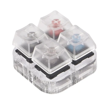 

4 Key Translucent Keycaps Testing Tool Cherry MX Switches Keyboard Tester