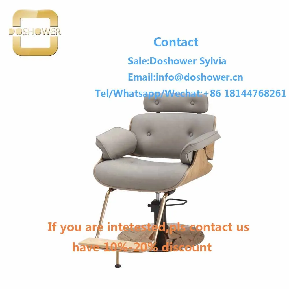 Hair store furniture with gold salon styling chair for barber chair high quality