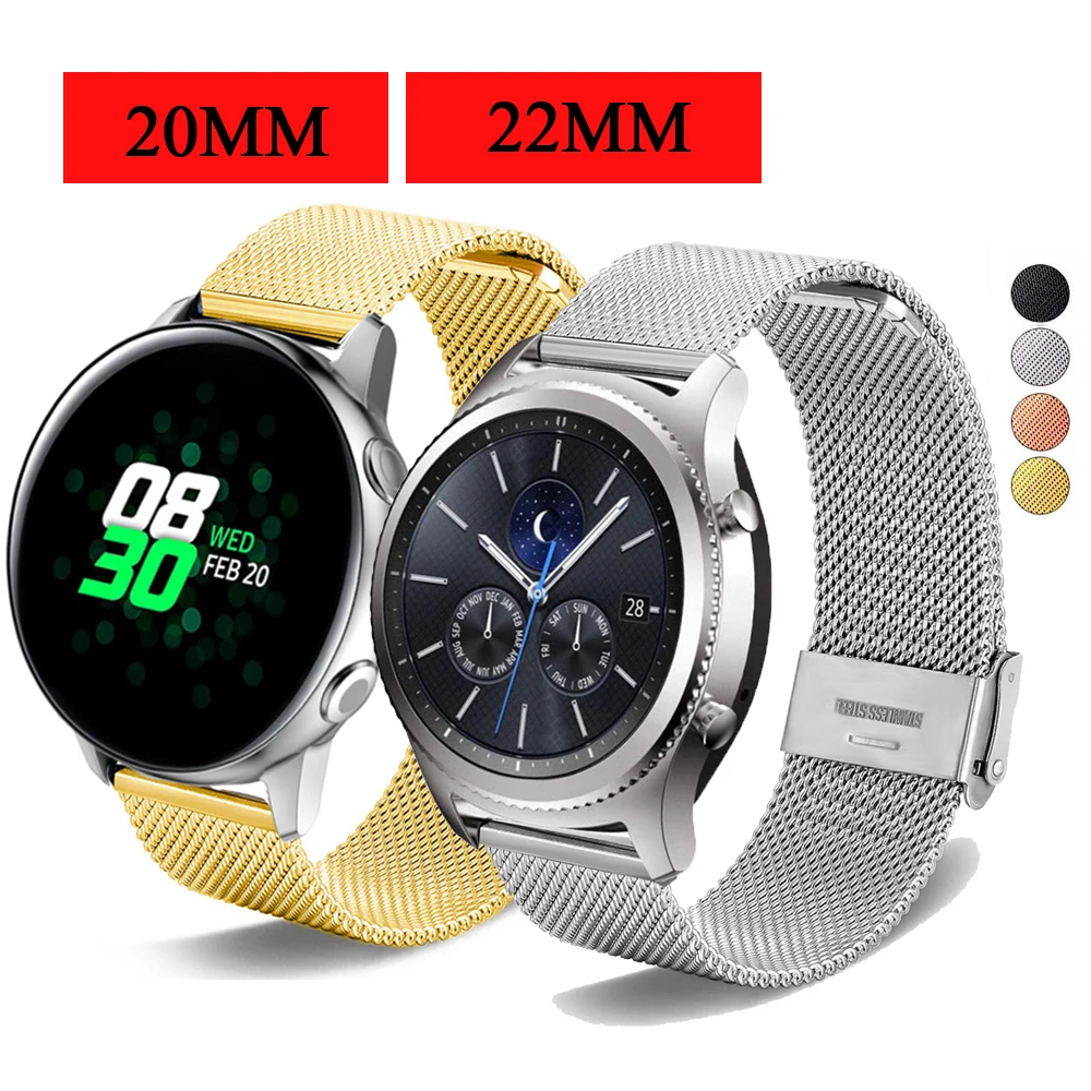 Ремешок для часов металлический браслет Samsung Gear S3 Frontier / Sport/Galaxy 20 мм 22 мм|Ремешки