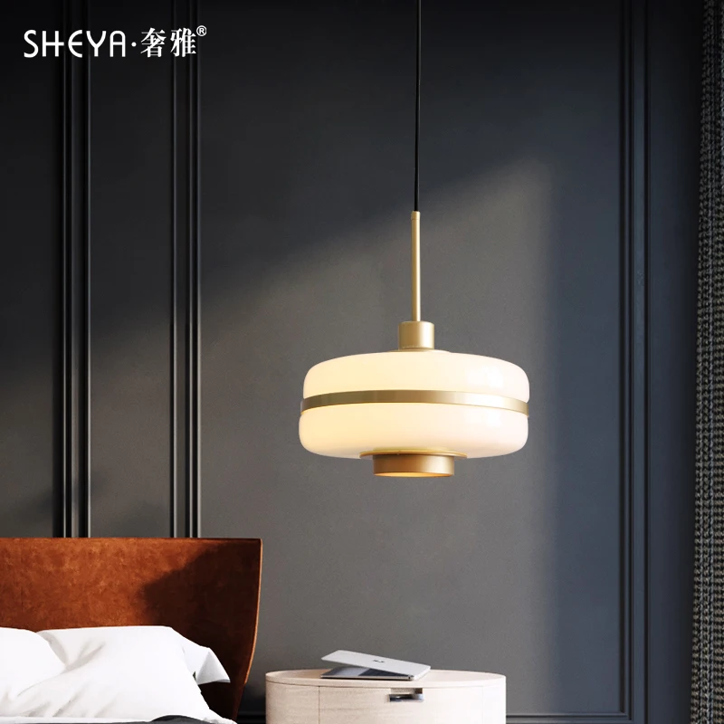 

japan luminaire crystal bedroom LED pendant lights Home Decoration E27 Light Fixture industrial lamp hanglamp