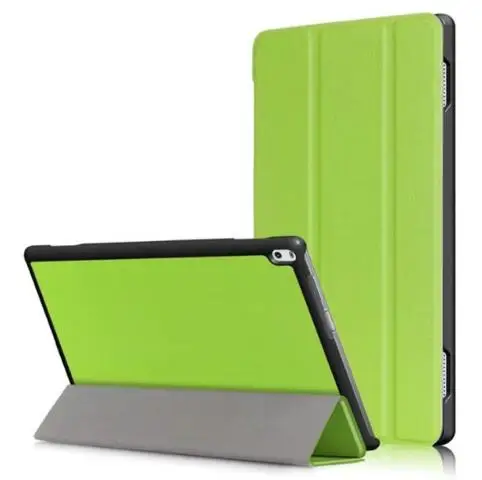 Чехол для lenovo TAB4 10 Plus, флип-чехол для lenovo TAB 4 10 Plus, TB-X704N TB-X704F, чехол для планшета+ ручка - Цвет: Зеленый