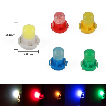 

H2CNC 10Pcs T3 White Neo Wedge LED Instrument Cluster Dash Panel Climate Lights Bulbs FOR Honda Accord Chevrolet Sonic Toyota