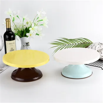 

Plastic Cake Plate Turntable Breads Creative Turntable Decorating Plate Full Set Tool DIY Baking Rotary Table Model Kitchen Tool