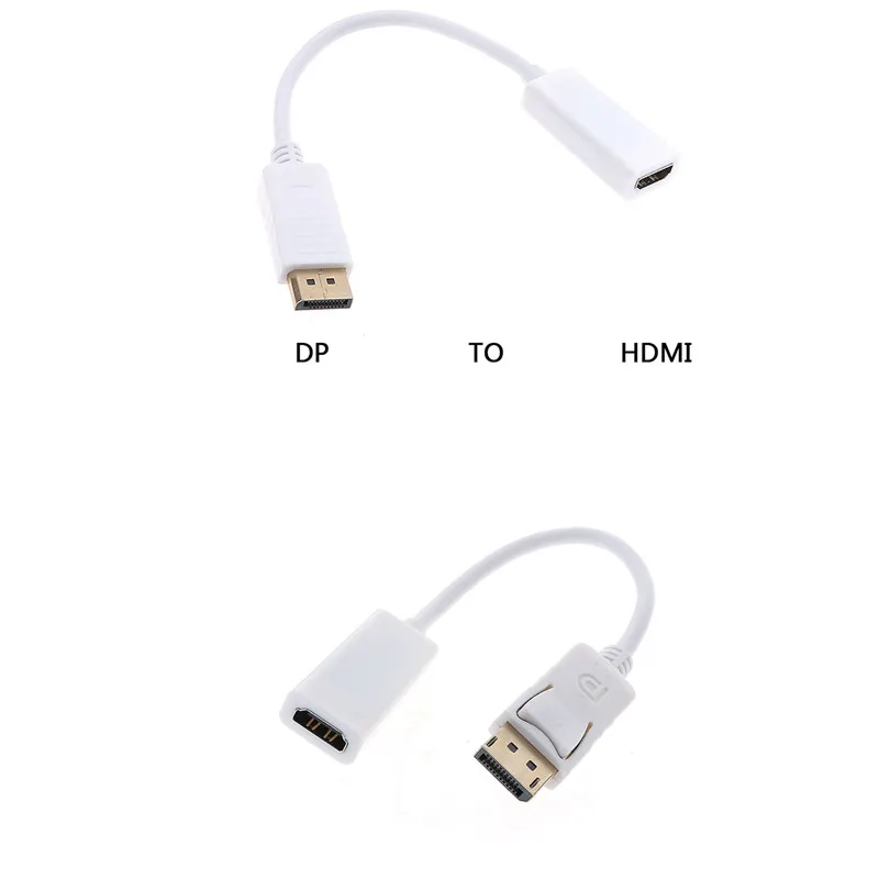 1pc Active DP Displayport Male To HDMI 1.4 Female Adapter Cable 1080P Display Port Cord Converter Switcher For HP DELL PC