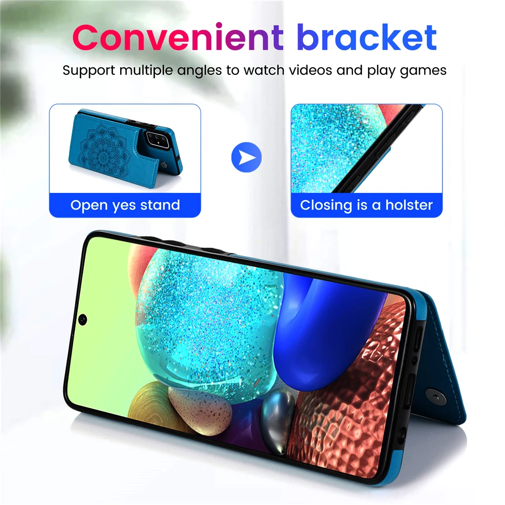 Wallet Case For Samsung Galaxy A52 A72 A12 A32 A22 A82 A51 A71 A21S A50 A70 A40 A30 A20 A10 S A81 A90 Leather Card Phone Cover - Image 4