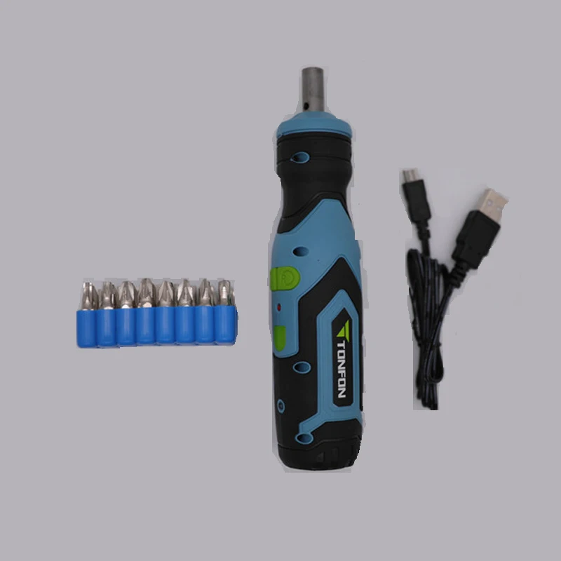 

Tonfon 3.6V Electric Screwdriver Set USB Rechargeable Smart Cordless Electric Screwdriver Handle With 32+1 Bit Set New