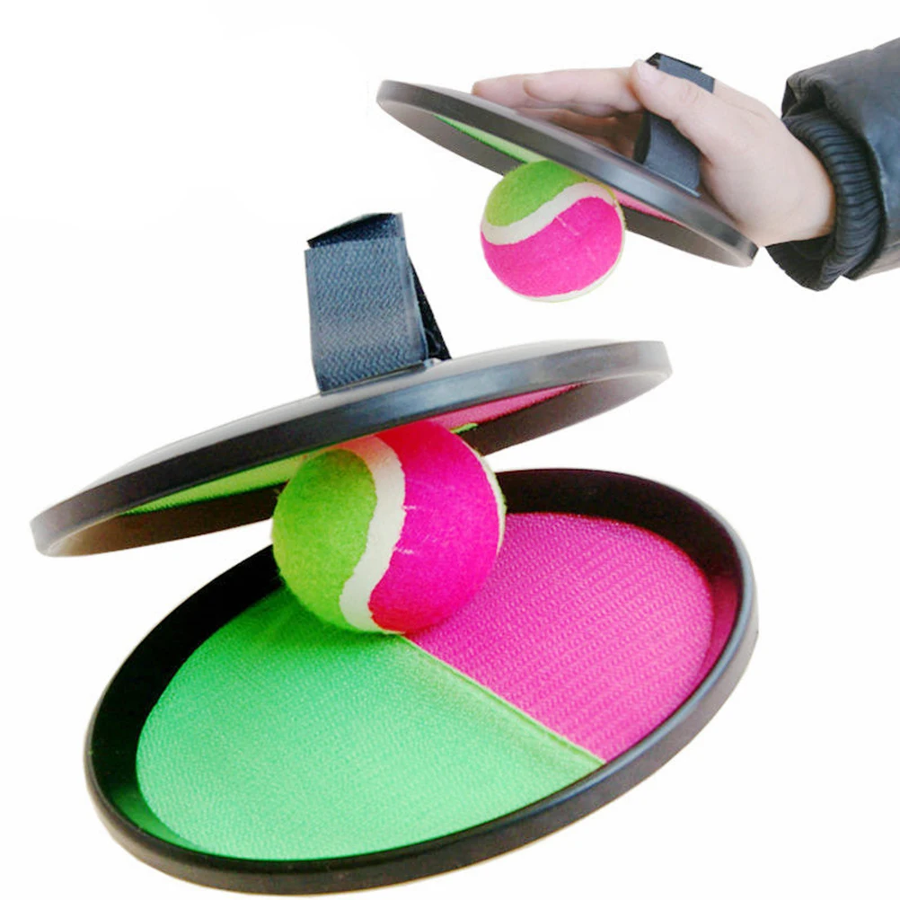 Paddle Tennis Toy Ball Toss and Catch Sports Ball Throw Catch Bat Ball Game  Set (2 Paddle and 1 Ball, 20.5cm)|Tennis Accessories| - AliExpress